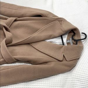 Sz 6;  wool blend coat.Wrap around with belt;